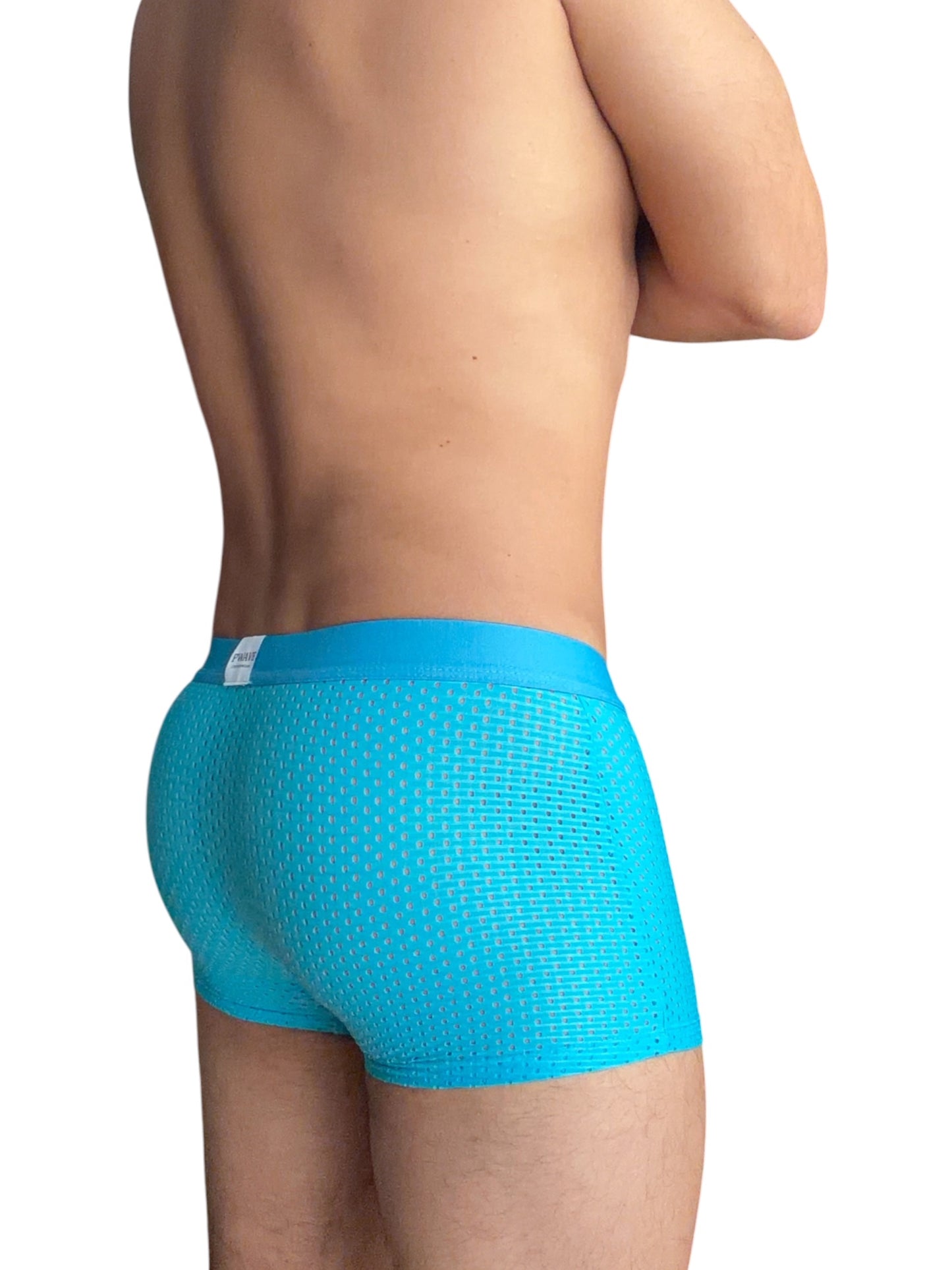 BOXER FIBRA DE BAMBÚ DEPORTIVO CELESTE