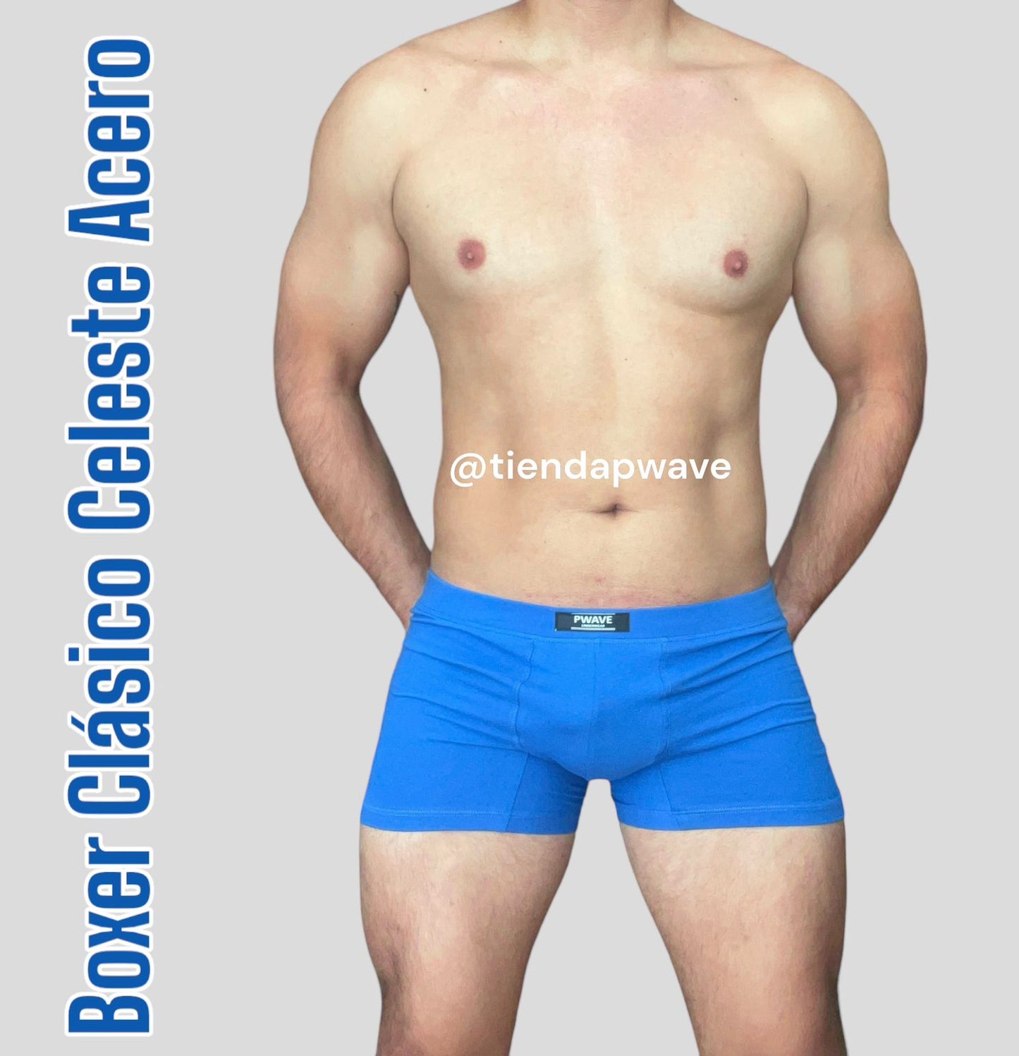BOXERALGODÓN CELESTE ACERO