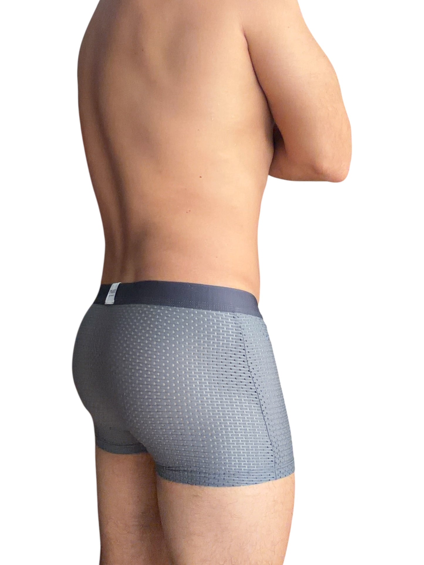 BOXER FIBRA DE BAMBÚ DEPORTIVO PLOMO
