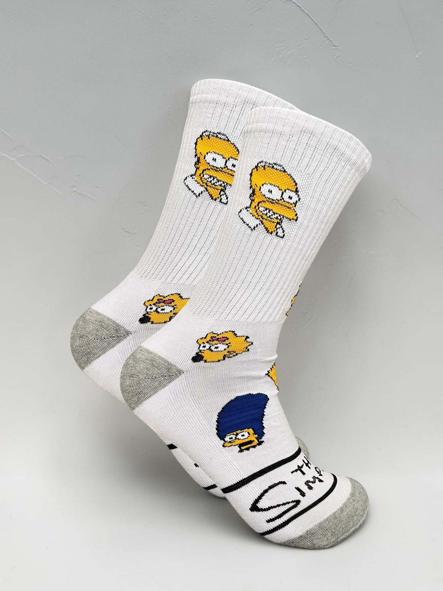 Medias Blancas Rostros Simpson