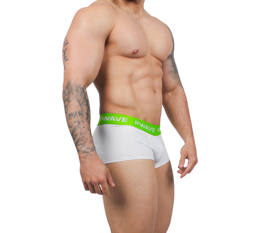 Microboxer Blanco con Elastico Verde