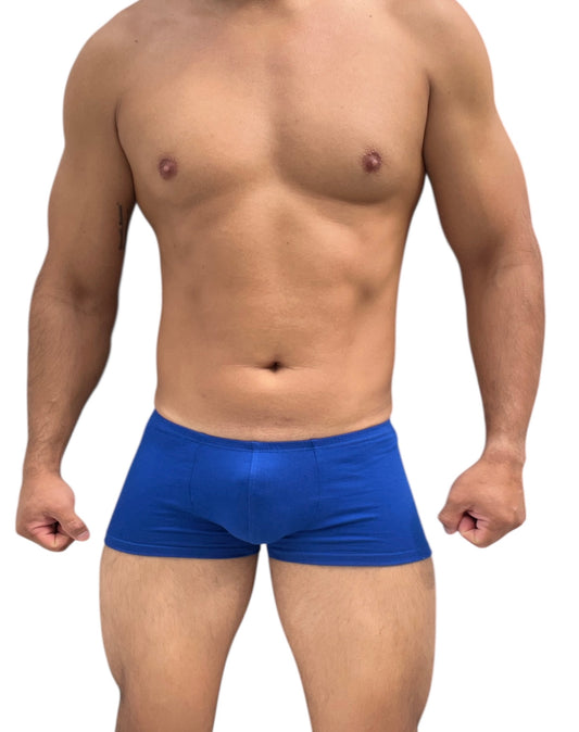 BOXER CORTO ALGODON AZUL