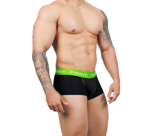 Microboxer Negro con Elastico Verde