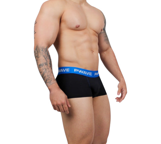 Microboxer Negro con Elastico Azul