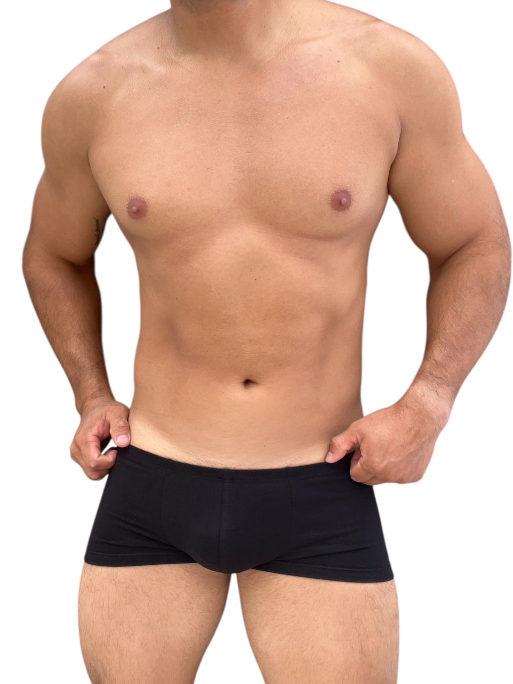 BOXER CORTO ALGODON NEGRO