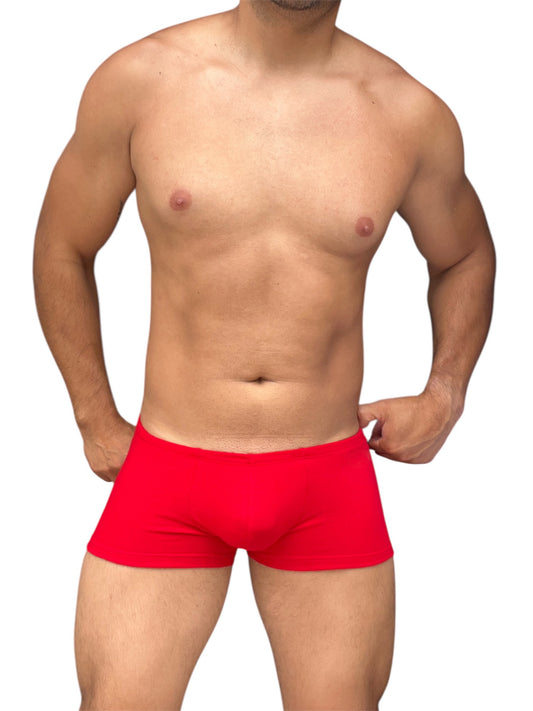 BOXER CORTO ALGODON ROJO
