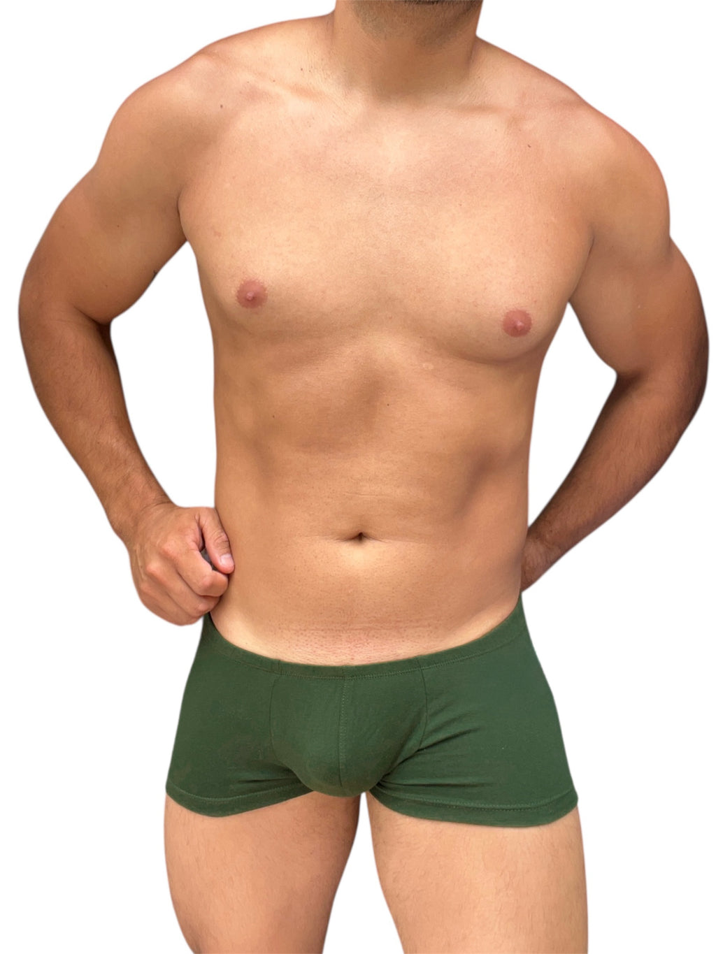 BOXER CORTO ALGODON VERDE BOTELLA
