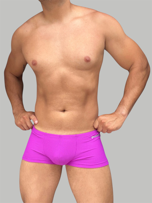BOXER CORTO POLIAMIDA MORADO
