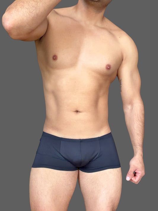 BOXER CORTO MICROFIBRA NEGRO
