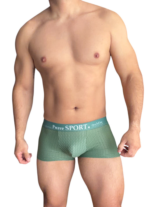 BOXER FIBRA DE BAMBU DEPORTIVO VERDE