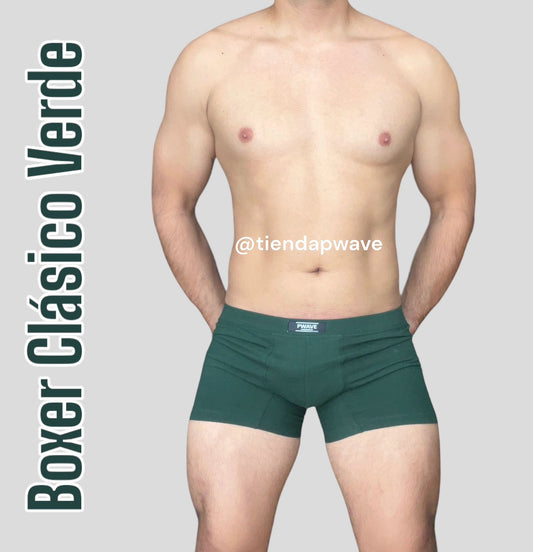 BOXER ALGODÓN VERDE OSCURO